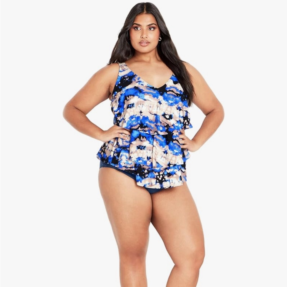 Evans plus size 26 tankini swim top